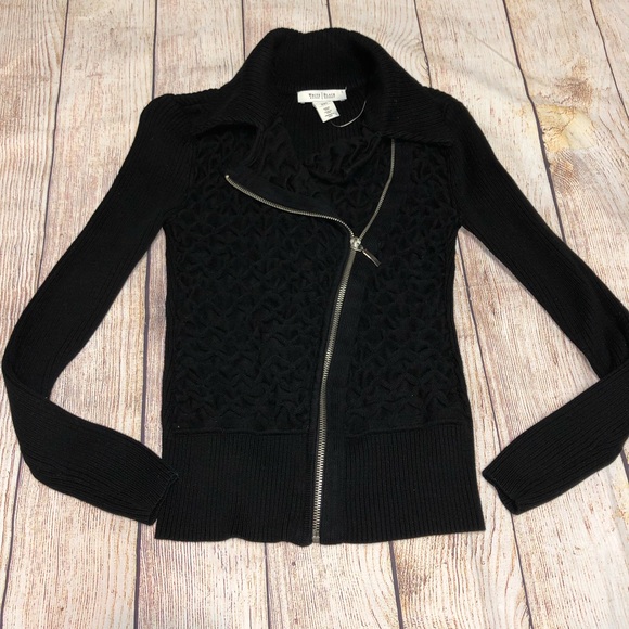 White House Black Market Sweaters - White House | Black Market Moto Sweater